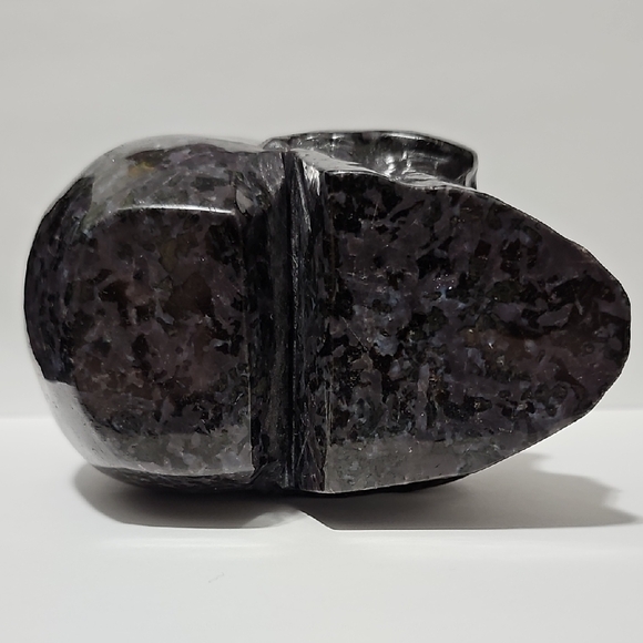 5" Carved Merlinite Crystal Skull Carving - Picture 9 of 11